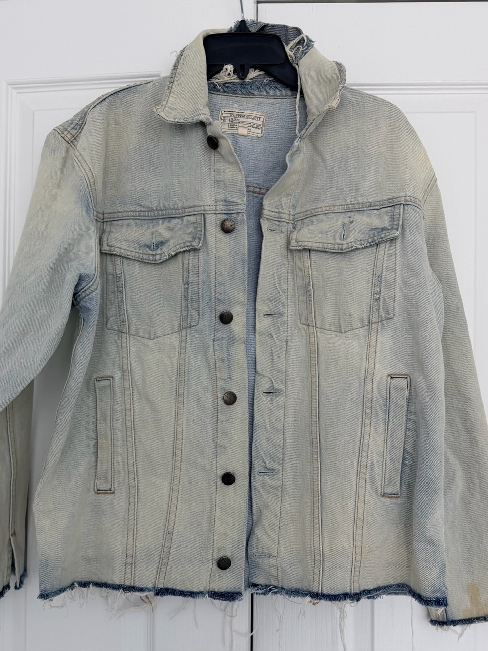 Current oversized Light Wash Denim Jacket - Women